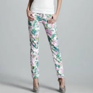 7 For All Mankind Kaui floral skinny jeans